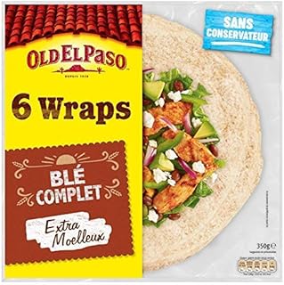 OLD EL PASO - Wraps Blé Complet 350G - Lot De 4 - livraison offerte