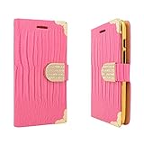 Aimo Wireless for Motorola Droid Turbo XT1254 (Verizon) Ballistic Nylon Version(Black Matte) Luxury Coat of Paint Pouch w/Spot Diamond, Hot Pink