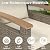 MELLCOM 5 Piece Outdoor Chairs Set- Patio Furniture Set withSide Table and 2 Ottoman, Swivel Glider Chair Set for Balcony, Porch