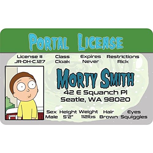 Signs 4 Fun Parody Driver’s License | Morty ID | Fake ID Novelty Card | Collectible Trading Card Driver’s License | Novelty Gift for Holidays | Made in The USA