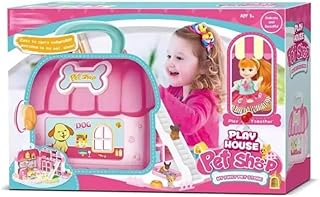 لعبة بتصميم بيت الحيوانات الأليفة واكسسوارات