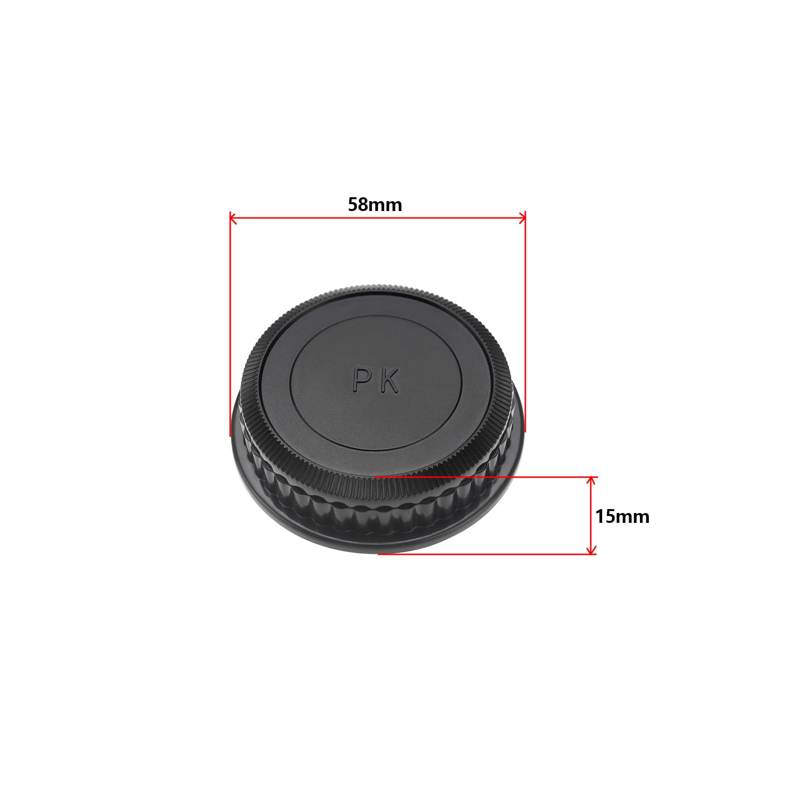 VGOL Pack of 4 Replacement PK Rear Lens Cap, Plastic Rear Camera Lens Protective Cover Compatible with Pentax K Mount DSLR Cameras Lens - Image 4