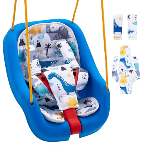 Image of Toddler Swing Cushion for Little Tikes, Outdoor Baby Swing Pad with Strap Covers Set, Infant Swing Cushion Insert with 3D Breathable Mesh (NOT Included Swing)