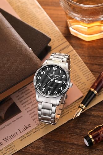 Image of London Fog Carnaby Collection Analog Watch for Men with Round Dial, Day & Date Display, Quartz Movement, Stainless Steel Strap & Water Resistant - LFM10008