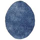 Maples Rugs ColorSoft Non Slip Washable & Quick Dry Elongated Toilet Seat Lid Cover [Made in USA], Federal Blue