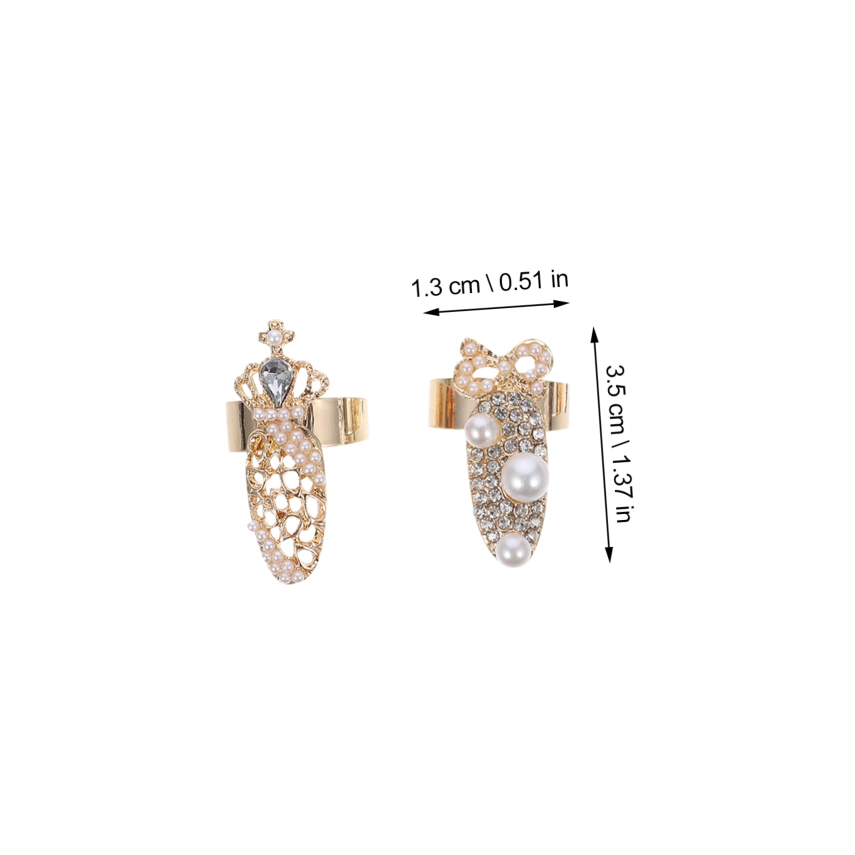 VALICLUD 12piezas Uñas De Cristal Decoración De Manicura Para Mujer Accesorios De Uñas De Joyas De Para Decoración De