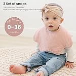 Konssy Muslin Baby Bibs 100% Cotton Absorbent Bandana Drool Bibs for Teething and Drooling, 6-Pack for Baby Boys & Girls - Image 3