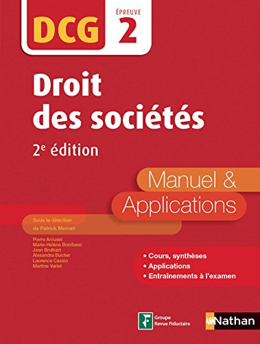 Télécharger Droit des sociétés - DCG 2 - Manuel et applications (EXPERTISE COMPTABLE) Francais PDF
