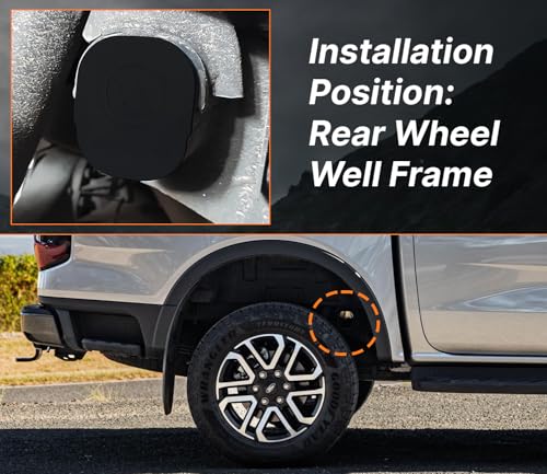 Image of 2pcs Silicone Car Frame Tube Hole Plugs for Ford Ranger 2023 2024 2025 Waterproof Frame Holes Cap Ford Ranger T9 Accessories Rear Wheel Well Cover Anti-Layer Sandproof Critter Defense