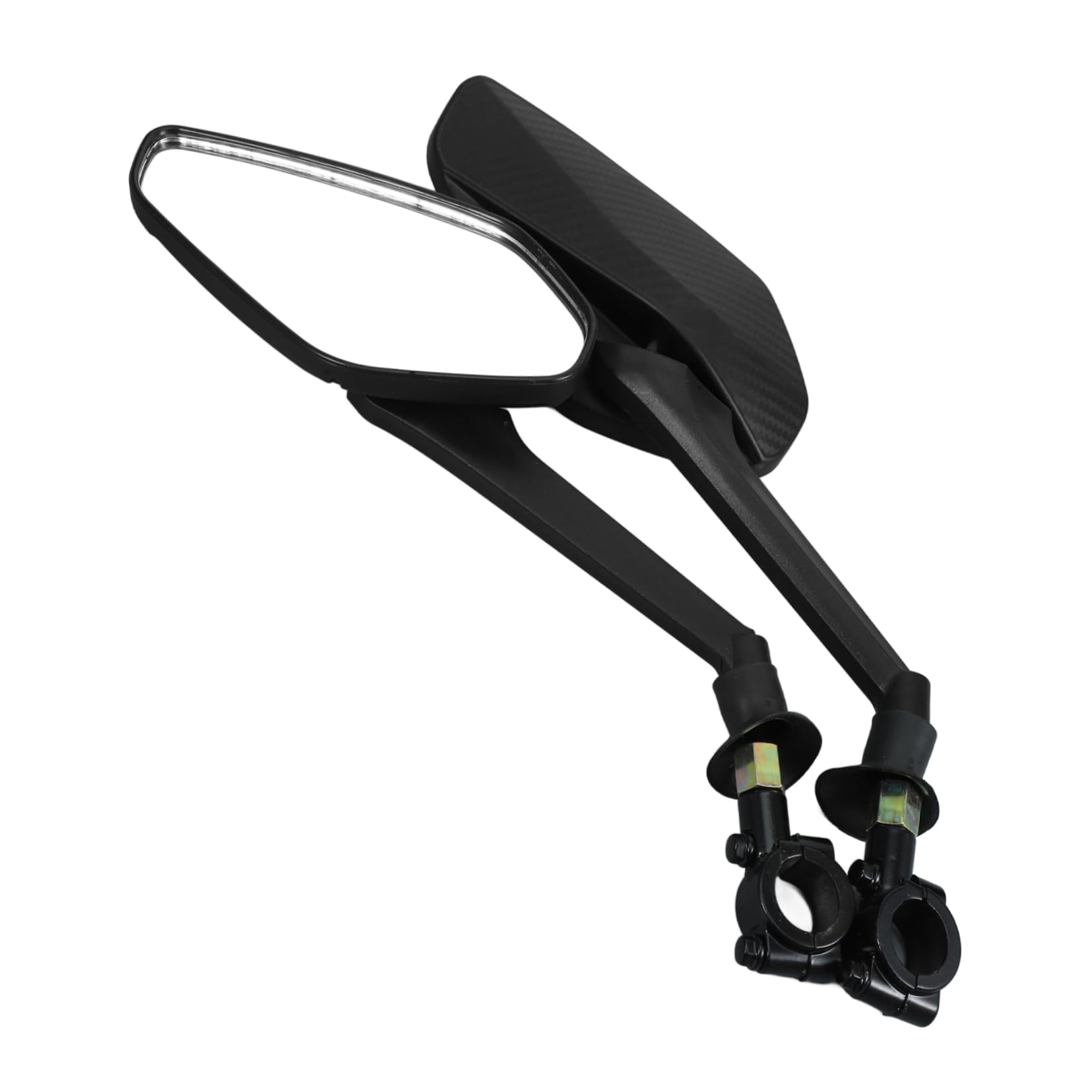 YARNOW 3 Set specchietto per bicicletta ciclismo scooter elettrico accessori bici elettriche specchietto retrovisore fornitura di visualizzazione del ciclo specchio del triciclo AbS Black