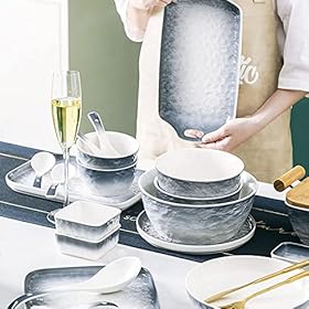 Elevate Your Dining Experience: Buy the 44-Piece CLLBANT Japanese Ceramic Dish Set – CLLBANT