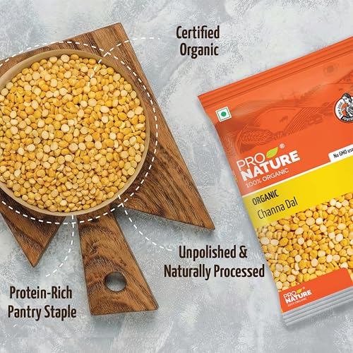 Image of Pro Nature 100% Organic Channa Dal, 1kg (Pack of 3)