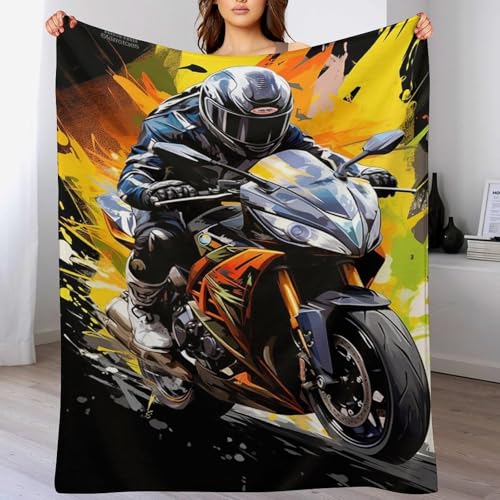 Manta de forro polar para moto o sofá de franela gris suave de 100x130 cm 2