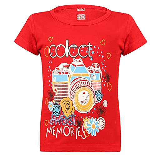 Image of kiddeo Girls Half Sleeve t-Shirts (Pack of 4)