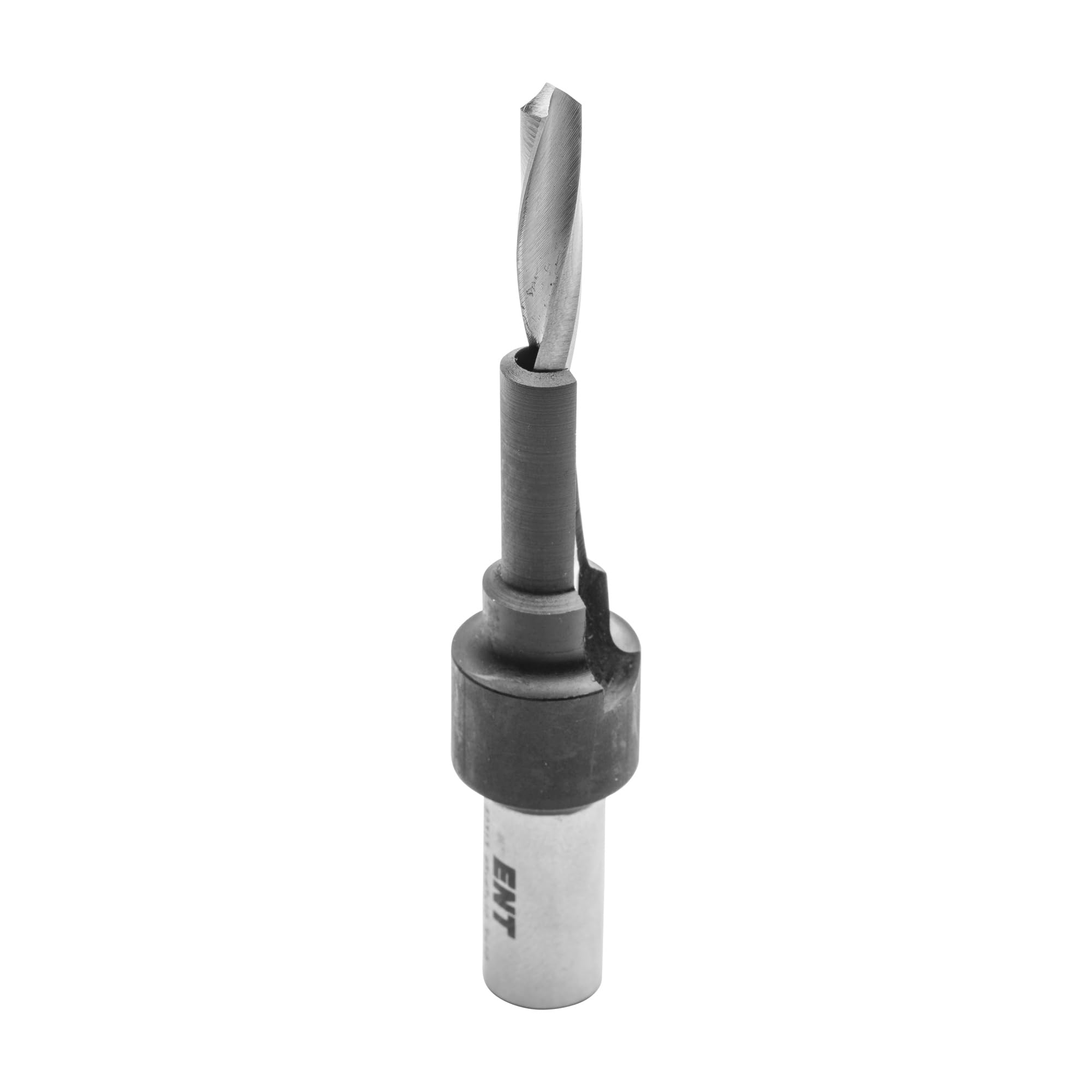 ENT 52313 Drei-Stufen-Bohrer HW (D2) 7 mm, Versenker (D1) 10 mm, NL 19 mm, E 90°, mit Spannschaft, für Einteilverbinder