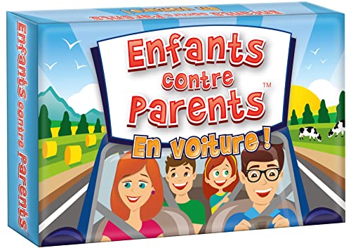 KANGUR Enfants Contre Parents. en Voiture! Jeu de Voyage Jeux de Société pour Enfants et Adultes Quiz Jeu de Cartes 6 Ans