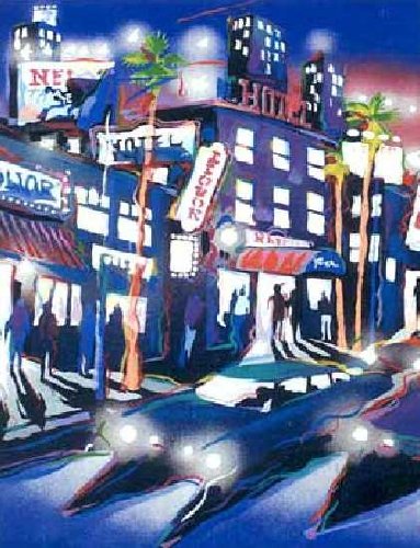 James Talmadge - Hollywood Hotel Hand Pulled Serigraph