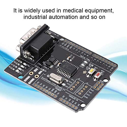 Lazmin CAN Bus Shield MCP2515 Compatible Board Expansion Card for CAN2.0 protocol, default - Image 2