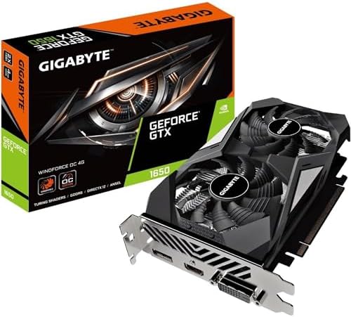 Gigabyte GeForce GTX 1650 D6 WINDFORCE OC 4GB Graphics Card,GV-N1656WF2OC-4GD V2
