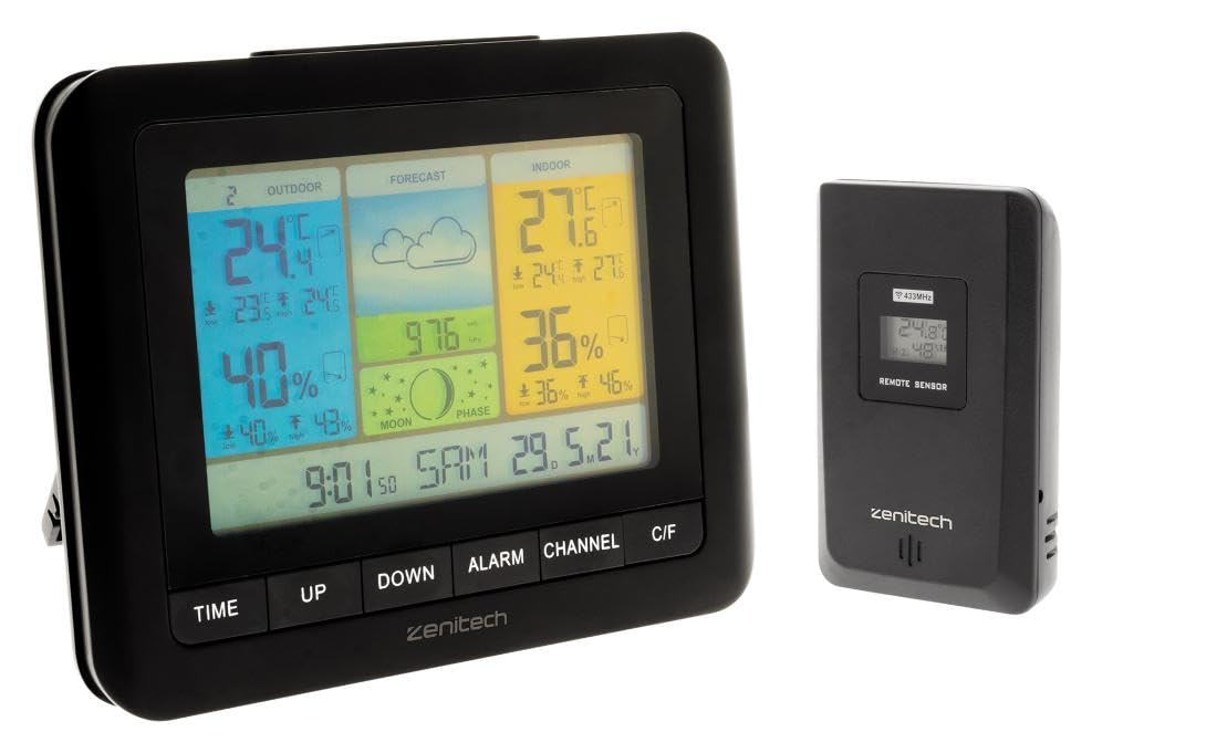 Station météo couleur sans fil pour planifier vos journées et sorties