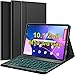 Produktbild Wineecy Beleuchtete Tastatur Hülle für Lenovo Tab M10 3rd Gen 10.1 TB328 2022, Ultradünn leicht Schutzhülle mit Magnetisch Abnehmbare Kabellose Deutsches QWERTZ Tastatur (M10 3rd - 10.1)