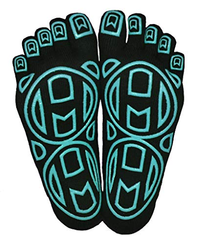 Image of Mato & Hash 5-Toe Exercise Barefoot Feel Yoga Socks With Full Grip
