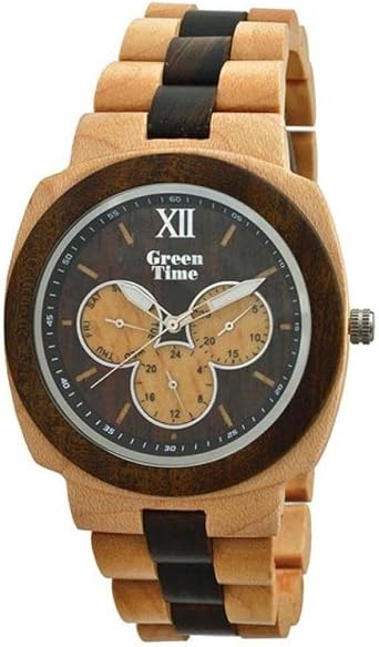 Orologio uomo in legno multifunzione Green Time ZW049C collezione Spring  2017 : Amazon.it: Orologi