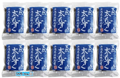 沖縄県産 天然太もずく たれ付き 300g 10袋セット うちなーむんシール付
