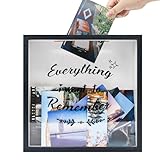 Photo Gallery graduationmall cornice per archiviazione, 29 x 29 cm, scatola dei ricordi da viaggio con slot per biglietti e scatola dei ricordi, colore nero Photo Gallery graduationmall cornice per archiviazione, 29 x 29 cm, scatola dei ricordi da viaggio con slot per biglietti e scatola dei ricordi, colore nero