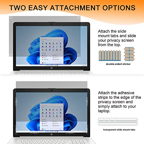 Laptop Privacy Screen 15.6 Inch Compatible With Hp/ Dell/ Acer/ Samsung/Asus/ Lenovo/Toshiba, Removable 16:9 Aspect Privacy Filter Screen Protector For 15.6 Inch Laptop, Anti Glare Blue Light Laptop Screen Privacy Shield 15.6 In By Mamol #TOP6