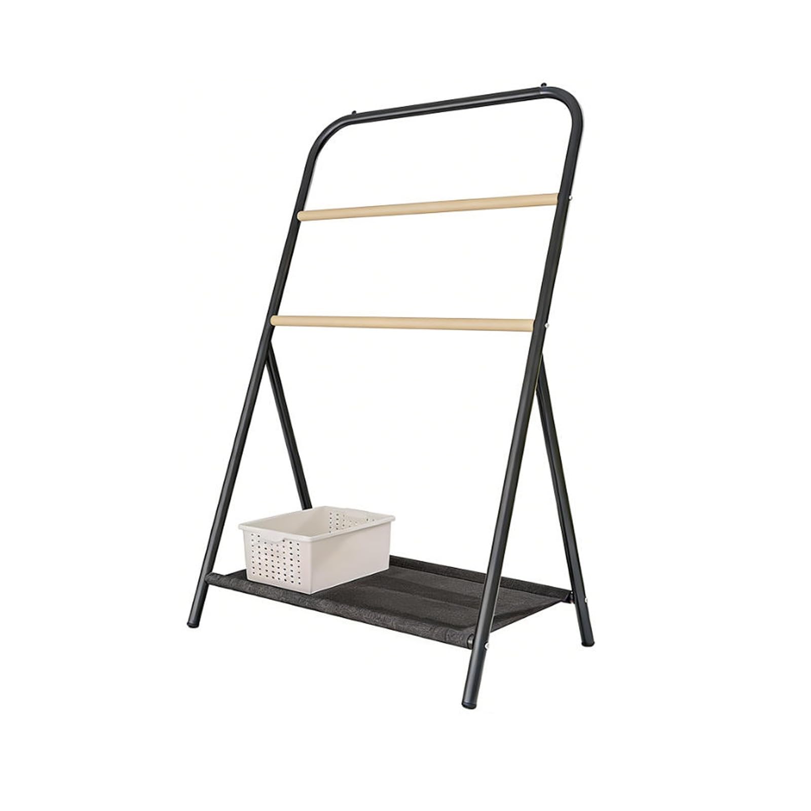 Porte-serviettes trapézoïdal anti-désordre support de séchage compact sans trouer le mur