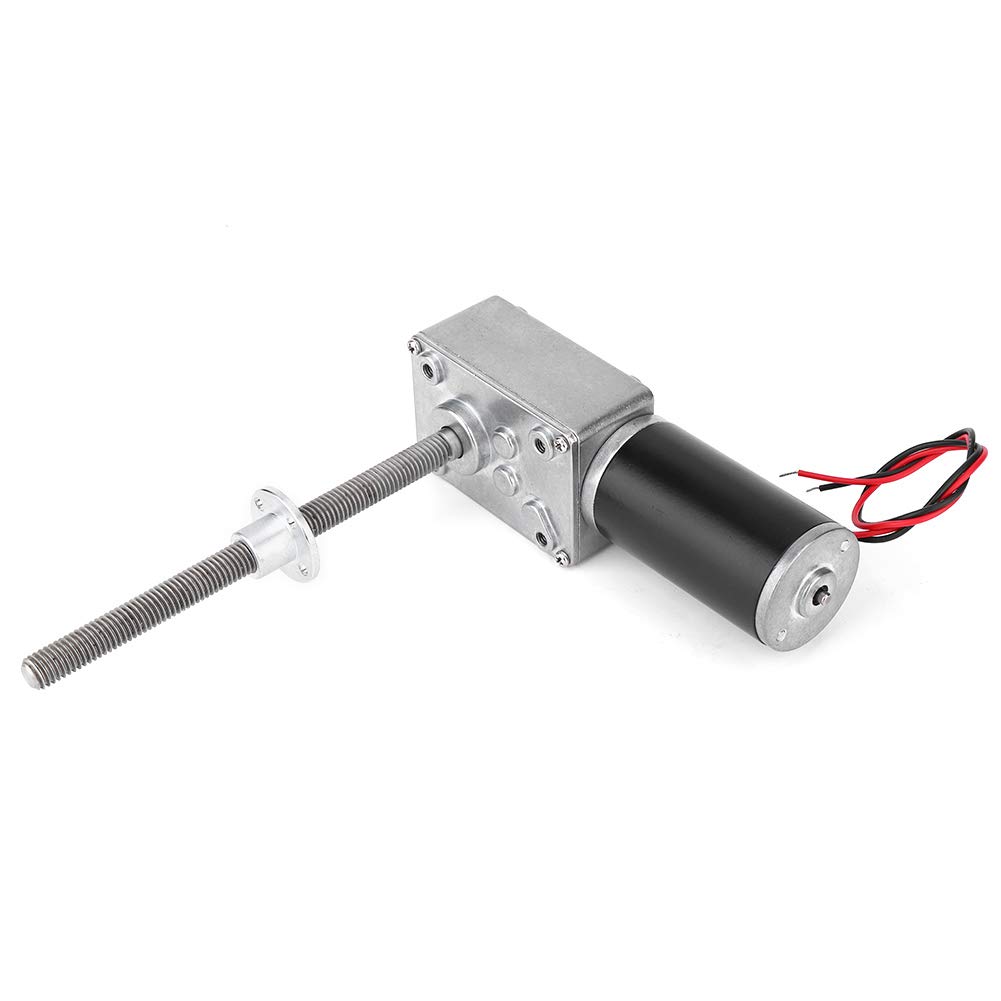 Motoriduttore DC 24V Turbo Motoriduttore a vite senza fine motore 200RPM/ 100RPM/ 70RPM/ 35RPM/ 17RPM/ 12RPM/ 7RPM/ 5RPM ((Reduction Ratio 50))