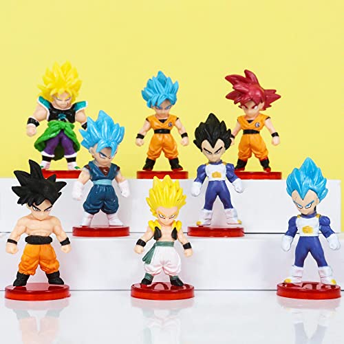 16Pcs Cartoon Anime Action Figures Set, Cake Toppers Ball For Kids And Fans Birthday Party, Collection Playset Party Supplies Decoration, 3Inch Tall #TOP4