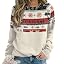 Christmas Striped Khaki Red Black