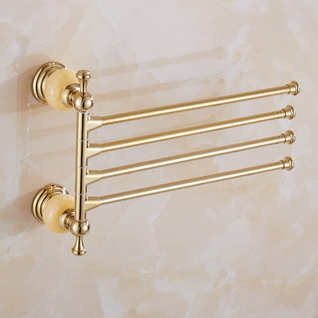 GLETSF Towel Racks, Towel Rail For Bathroom,European Jade Bath Hand Towel Holder,Nordic Toilet Towel Rail,Bathroom Rack Towel Bar/Towel Rack 58.5Cm/A Elegant-Four Pole-a