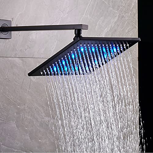 Ensemble combiné de douche noir à effet pluie pour spa à la maison - 3