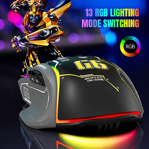 Ratón para juegos G6 ergonómico: reduce la fatiga con sus botones programables 4