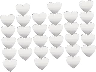 30 lentes de espejo de goteo de corazón, pequ...