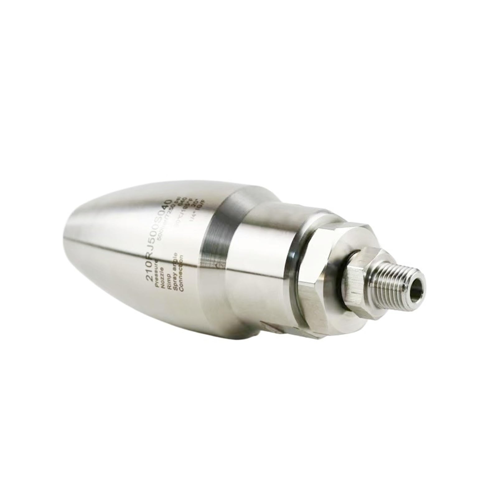 Accesorios for hidrolavadoras de ultraalta presión, núcleo de acero de tungsteno de 7250 psi y 500/600 bar, boquilla turbo de lavado giratoria, conexión F BSP de 1/4"(500bar 040)