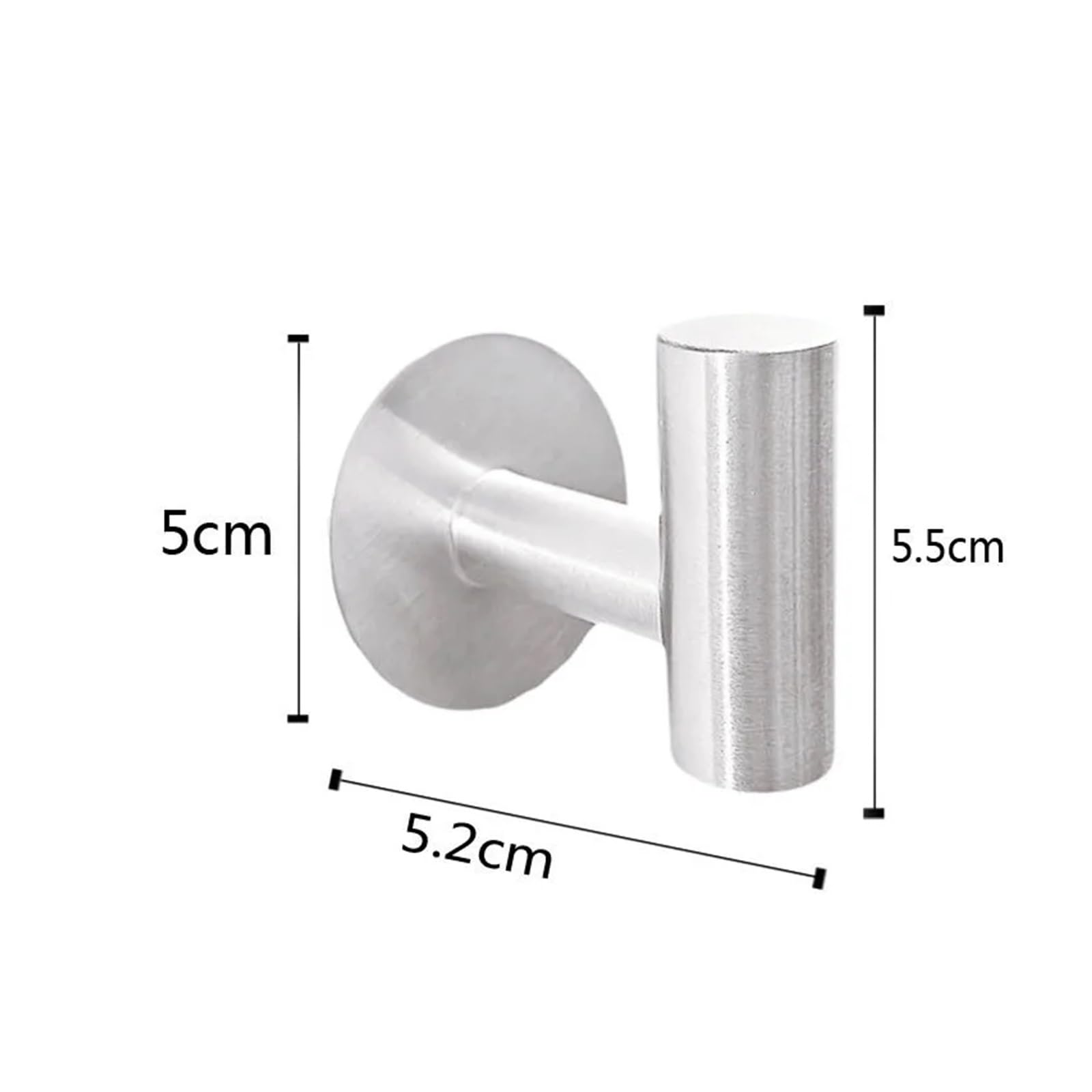 MyFisher zlj6688 Gancio for accappatoio in acciaio inossidabile Gancio adesivo da parete Gancio for asciugamani for bagno Cucina Garage Robusto ferramenta da cucina montata a parete(Black-5Pcs)