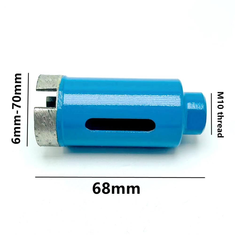 Smerigliatrice angolare M10 6-70mm Taglierina diamantata blu Sega Punta da trapano Apri foro per marmo Granito Mattoni Piastrelle Ceramica Cemento,28mm