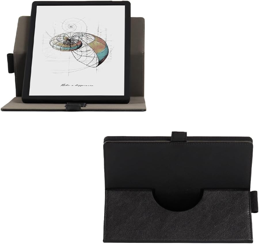 13.3-inch Tablet Protective Case Suitable Fro BOOX Note Max E-Book Reader T13C Silicone Tab X C with Tablet Light and Thin Four Corner Protective e-Paper Book with Pen Slot 360 Degree Rotation
