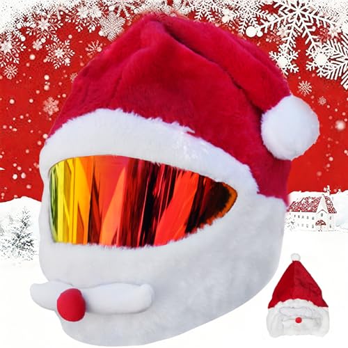 VCOROS Funny Christmas Motorcycle Helmet Cover Fun Rides