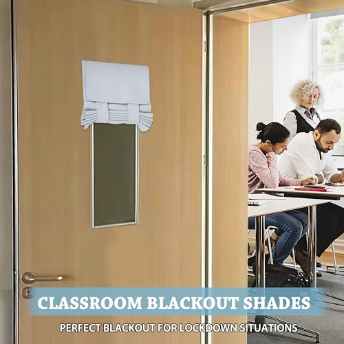 RYB HOME Sightlight Door Window Curtains, Privacy Curtains Thermal Insulate Sidelight Window Treatment for Patio/Glass/Front Door, 12 inch x 40 inches, Greyish White, 1 Panel