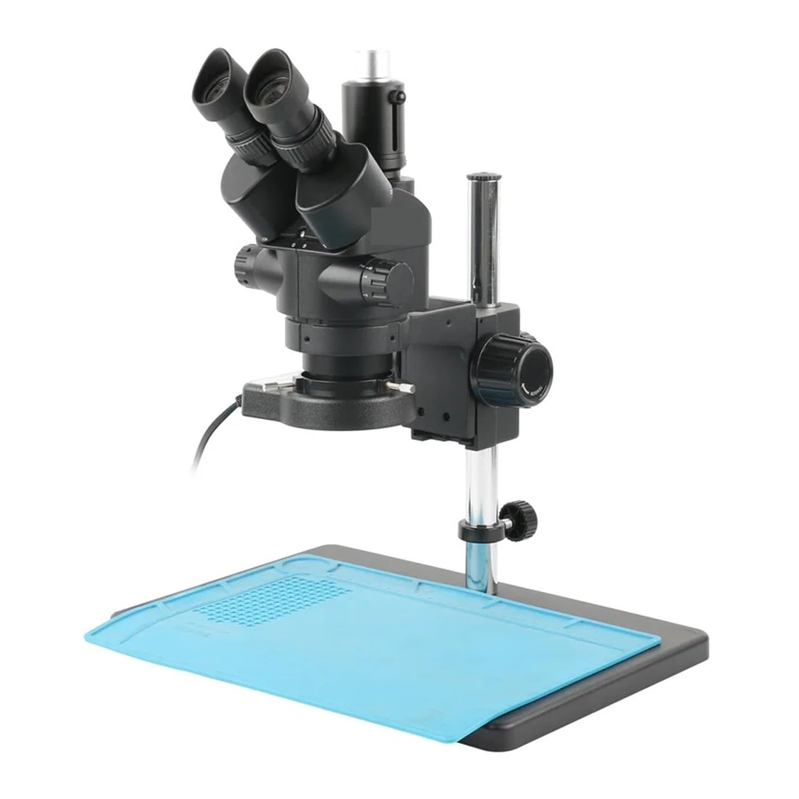 Mikroskop, Zestaw lunety trójokularowej do laboratorium przemysłowego Simul-Focal Stereo 56 LED Light naprawy lutowania PCB