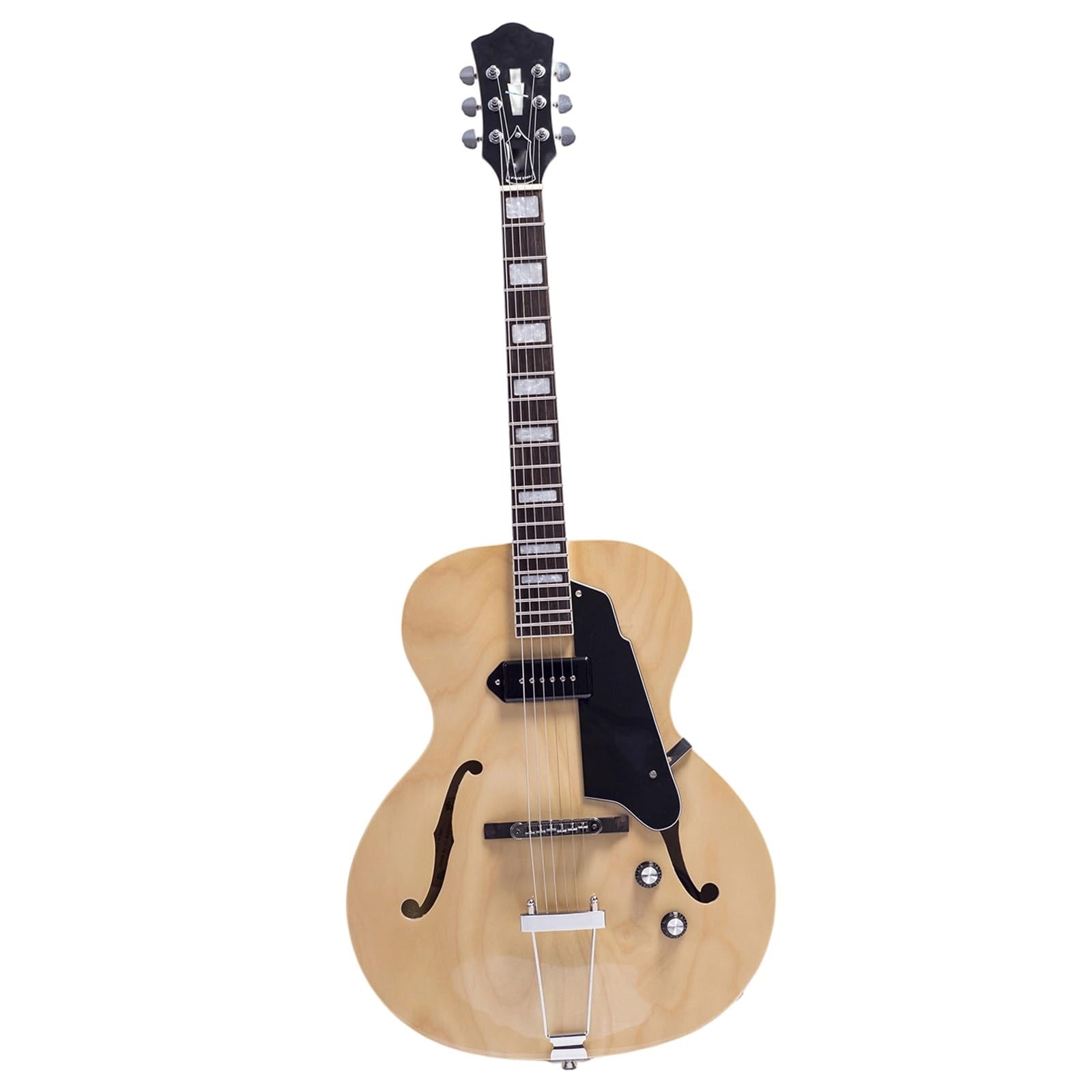 Standard Gitara Elektryczna Gitara Elektryczna Jazzowa Natural Hollow Body 6 Strunowa Dla Praworęcznych Profesjonalna Wydajność