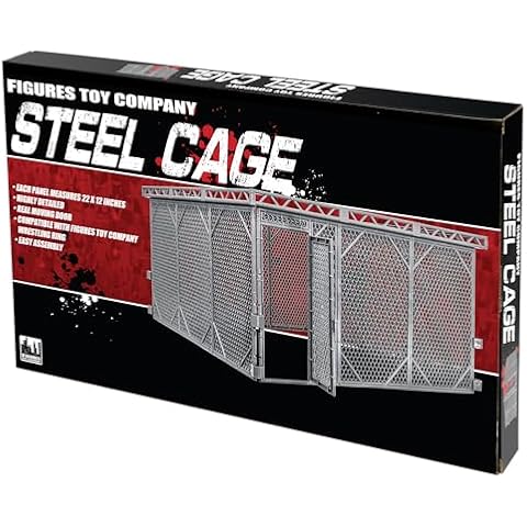 Steel Cage Playset for Figures Toy Company Wrestling Rings Cover