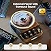 Retro Portable CD Players with Bluetooth Speakers, FM Radio, Night Light, LCD Display, 4000 mAh Battery, Vintage Radio Built in Dual Speakers Supports USB/AUX/Type-C for Home, (Wood)