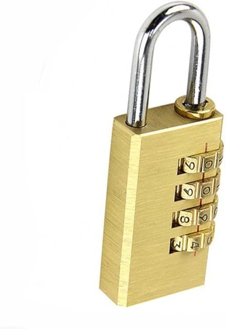 Amazon Funwill 南京錠 ダイヤル式 ロック 4桁 可変式 銅合金ソリッド 旅行 ジム スーツケース ツールボックス キャビネット用 盗難防犯 Diy 工具 ガーデン