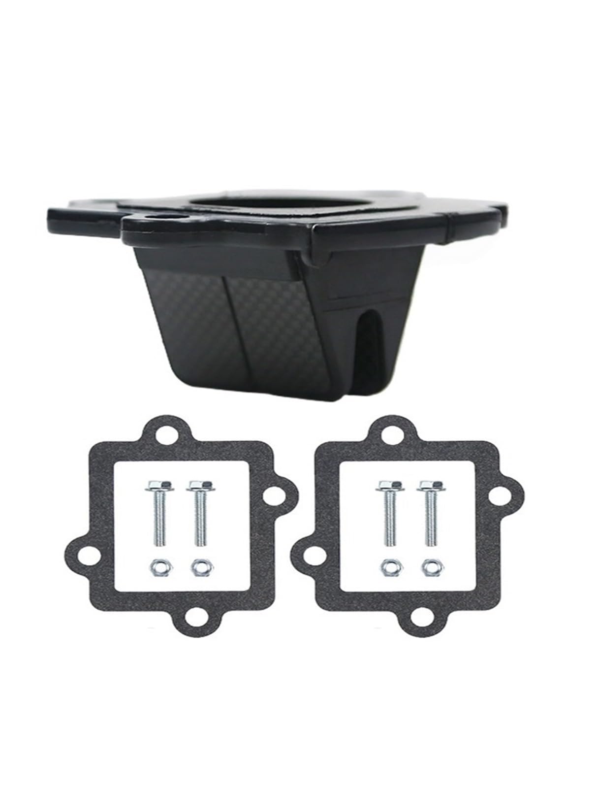 Valve À Lames En Fiber De Carbone Collecteur Carburateur D'admission Moto Convient pour Yamaha Ark50, Alliage D'aluminium CLAPET BOITE POUR